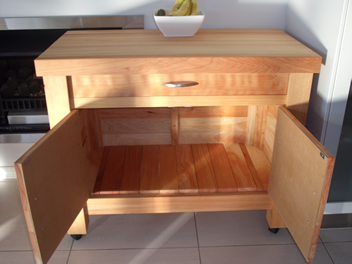 Butchers Block with drawer and cupboard 3